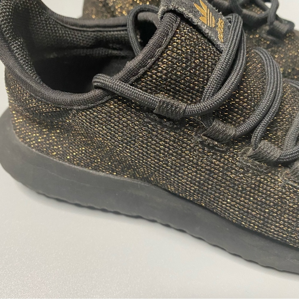 Adidas tubular shadow girls shoes Sz 4 black gold - Picture 4 of 10